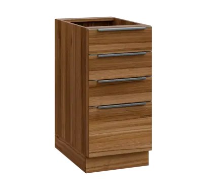 SIS - 4Z41 spodní skříňka, 4-zásuvková, 870x400x600, ořech světlý